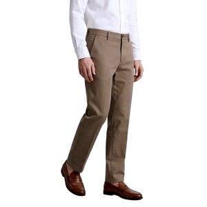 Dockers Mens Straight Fit Flex Comfort Chino Pants Taupe Brown Trousers